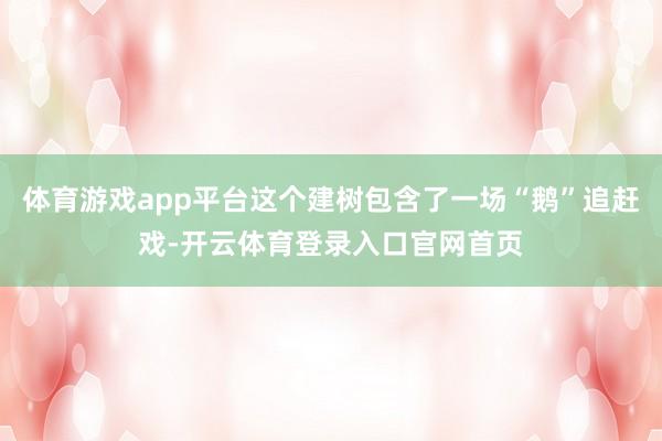 体育游戏app平台这个建树包含了一场“鹅”追赶戏-开云体育登录入口官网首页