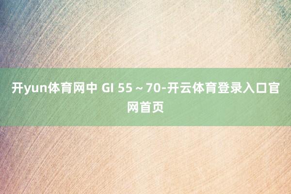 开yun体育网中 GI 55～70-开云体育登录入口官网首页